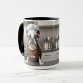 Affectionate Boston Terrier Personalized Mok (Voorkant links)