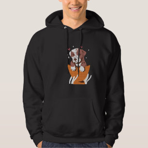 Affectionate Pit Bull Puppy Hoodie