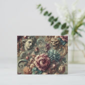 Affectionate Wrath - Gotisch Victoriaans Feestdagenkaart (Staand voorkant)