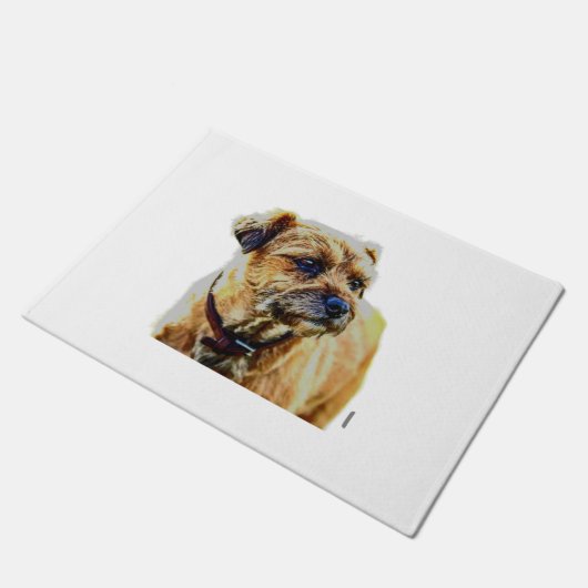Affen Border Terrier Deurmat (Schuin)