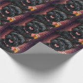 Affenpincher Nieuwjaar Cadeaupapier (Hoek)