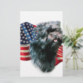 Affenpincher Vlag Briefpapier (Staand voorkant)