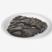 Affenpinscher 3D geïnspireerd Papieren Bordje (Gekanteld)
