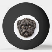Affenpinscher 3D geïnspireerd Pingpongballen (Voorkant)