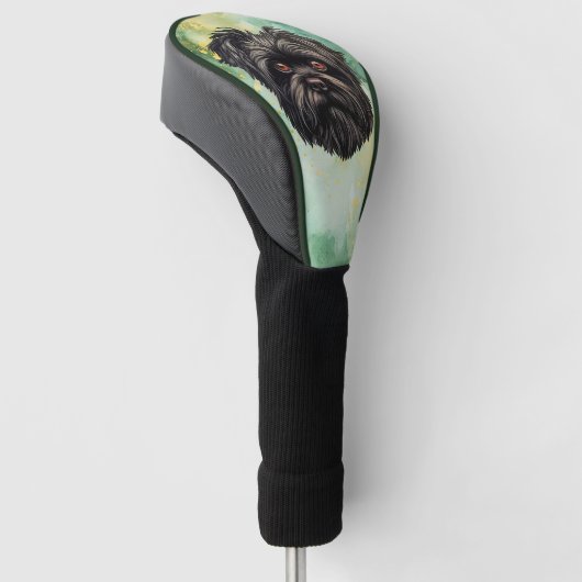 Affenpinscher Apenhond Affens Terrier Golfheadcover (Schuin)