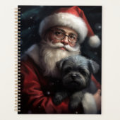 Affenpinscher avec Noël Festif du Père Noël (Devant)