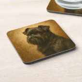 Affenpinscher Bier Onderzetter (Linkerzijde)