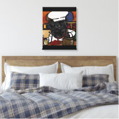 Affenpinscher Chef Canvas Afdruk (Insitu (Slaapkamer))