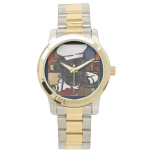Affenpinscher Chef Horloge