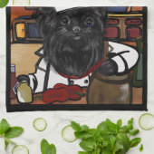 Affenpinscher Chef Theedoek (Gevouwen)