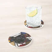 Affenpinscher Chef Zandsteen Onderzetter (Zijkant)