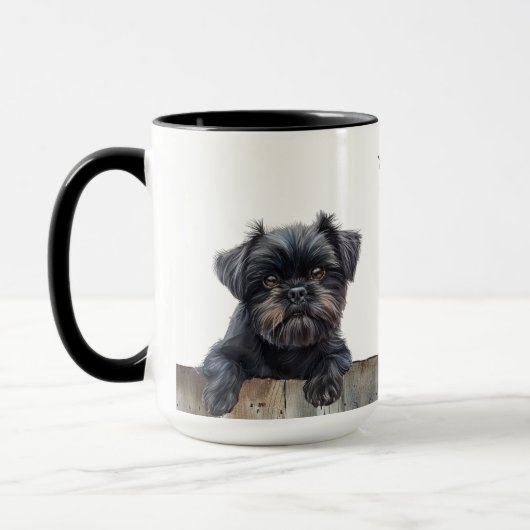Affenpinscher Chien Mug (Gauche)
