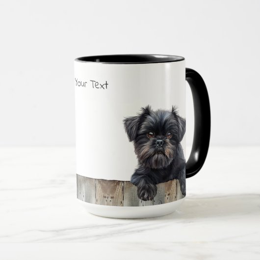 Affenpinscher Chien Mug (Devant droit)
