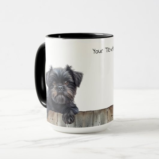 Affenpinscher Chien Mug (Devant gauche)