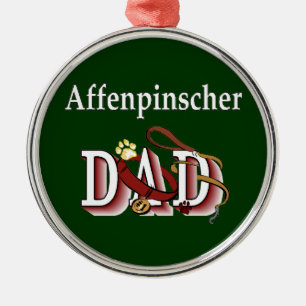 Affenpinscher Dad Metalen Ornament