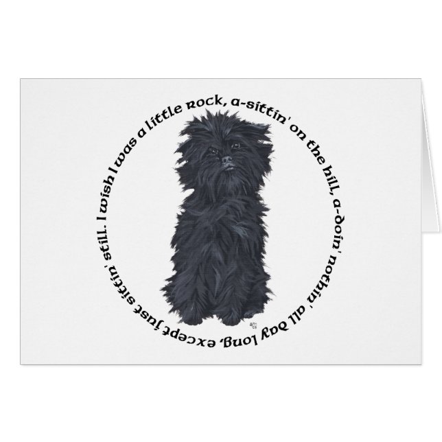 Affenpinscher deuntje (Voorkant Horizontaal)