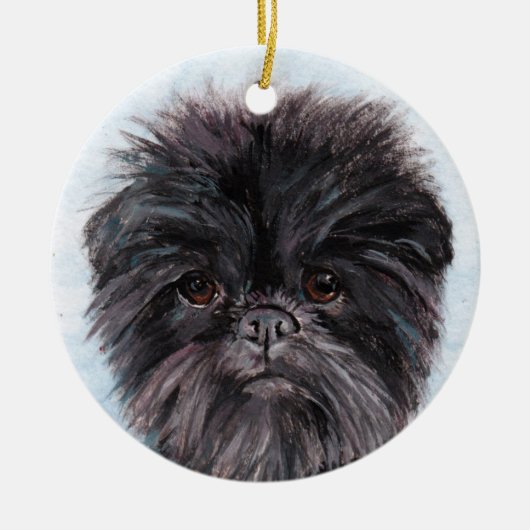 Affenpinscher Dog Art Ornement (Devant)
