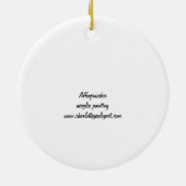 Affenpinscher Dog Art Ornement (Dos)