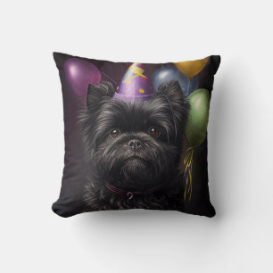 Affenpinscher Dog Birthday-ballonnen Kussen