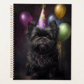 Affenpinscher Dog Birthday-ballonnen Planner (Voorkant)