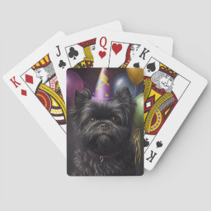 Affenpinscher Dog Birthday-ballonnen Pokerkaarten