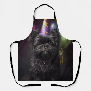 Affenpinscher Dog Birthday-ballonnen Schort