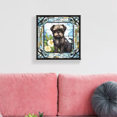 Affenpinscher Dog Canvas Afdruk (Insitu (Woonkamer))