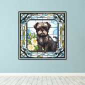 Affenpinscher Dog Canvas Kunst (Insitu (Houten vloer))