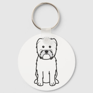 Affenpinscher Dog Cartoon Sleutelhanger