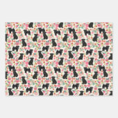 Affenpinscher Dog  Florals Inpakpapier Vel (Voorkant)