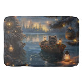 Affenpinscher Feestelijke Kerstreis Badmat (Voorkant)