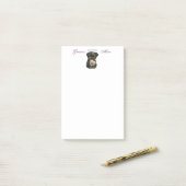 Affenpinscher Heart mama Post-it® Notes (Op bureau)