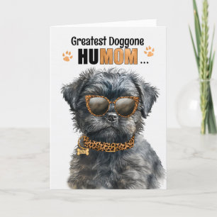 Affenpinscher Hond Beste Moederdag ooit voor Moede Feestdagen Kaart