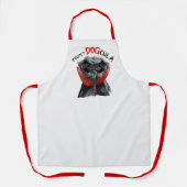 Affenpinscher Hond Grappige Halloween Vampier Schort (Voorkant)