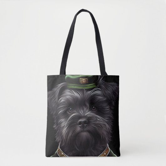 Affenpinscher-hond in St. Patrick's Day Dress Draagtas (Voorkant)