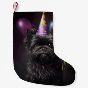 Affenpinscher Hond Verjaardagsballonnen Kleine Kerstsok