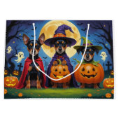 Affenpinscher Honden Pompoen Halloween Grappig Groot Cadeauzakje (Voorkant)