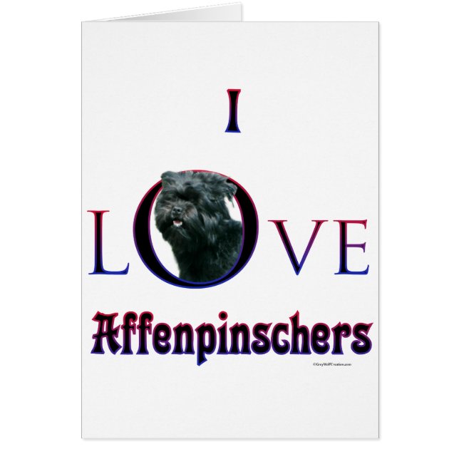Affenpinscher I Love (Voorkant)