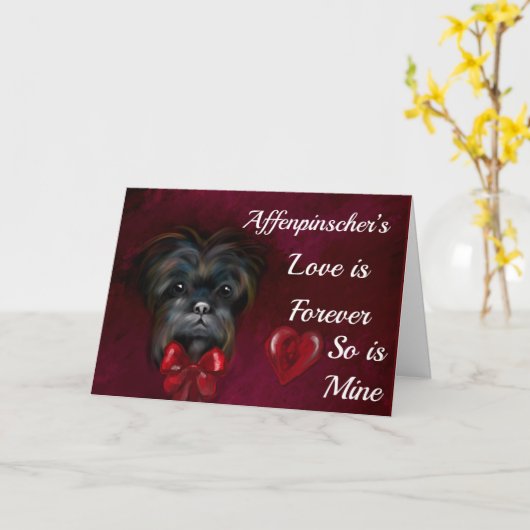 AFFENPINSCHER KAART (Gele Bloem)