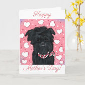 affenpinscher kaart (Gele Bloem)