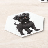 Affenpinscher Kartonnen Onderzetters (Schuin)