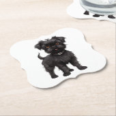 Affenpinscher Kartonnen Onderzetters (Gekanteld)
