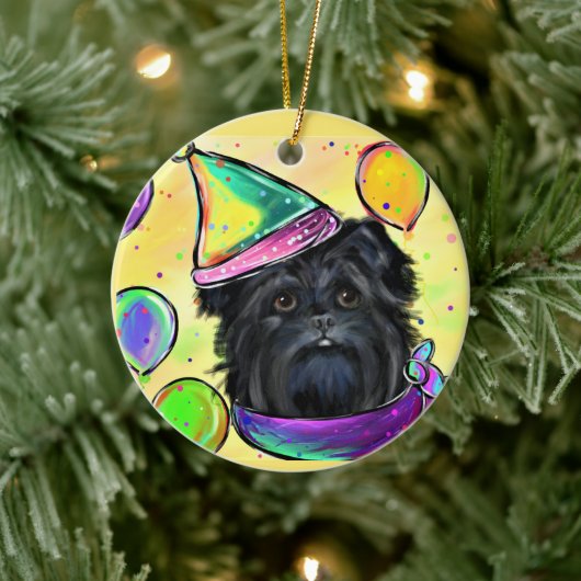 Affenpinscher Keramisch Ornament (Boom)