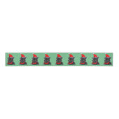 Affenpinscher Kerstmis Grosgrain Lint (Voorkant)