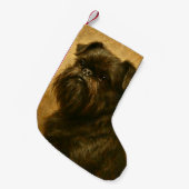 Affenpinscher Kleine Kerstsok (Voorkant (Hangend))
