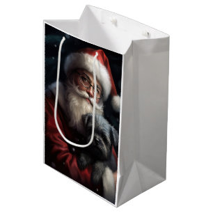Affenpinscher met Sinterklaas Feestelijke Kerstmis Medium Cadeauzakje