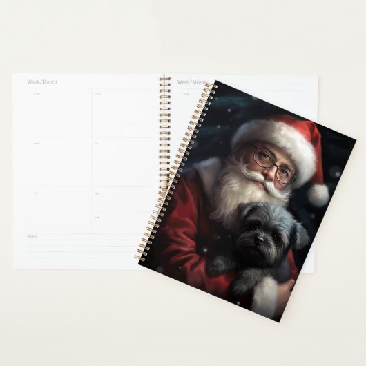 Affenpinscher met Sinterklaas Feestelijke Kerstmis Planner (Display)