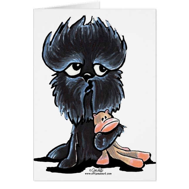 Affenpinscher Monkey Speelgoed (Voorkant)