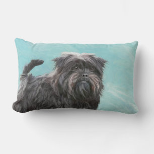 Affenpinscher Painting - Cute Original Dog Art Kussen