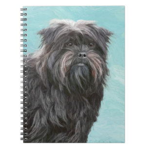 Affenpinscher Painting - Cute Original Dog Art Notitieboek